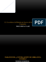 2.2. La Crítica A La Historia en Guerra Del Tiempo de Alejo Carpentier