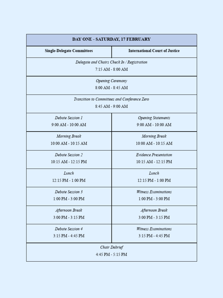 TOPIC SCHEDULE QUOT A QUOT CASE INTERNATIONAL visual data 2
