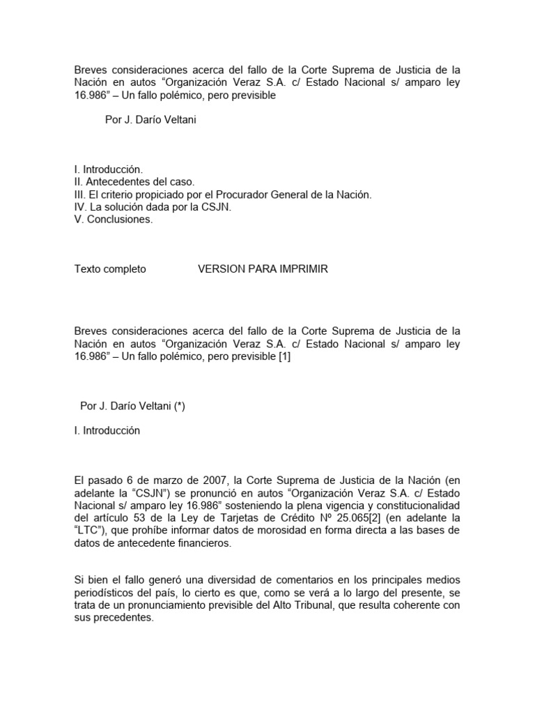 Fallo Previsible de la CSJN | PDF | Justicia | Crimen y violencia