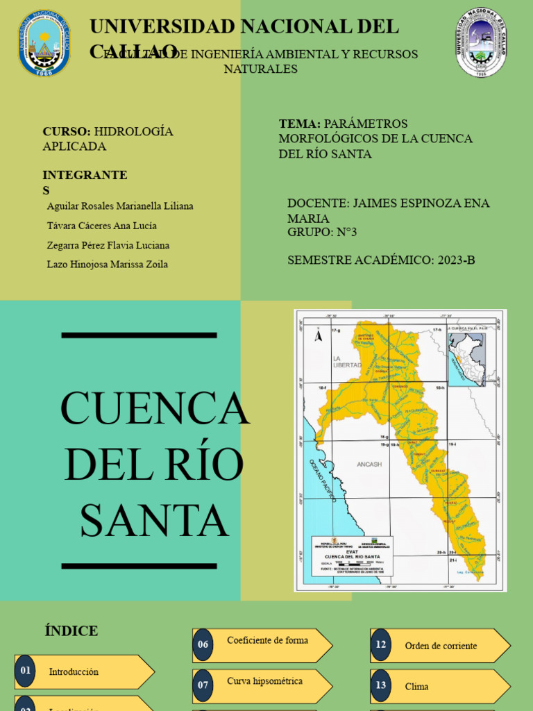 CUENCA RÍO SANTA | PDF | Cuenca de drenaje | Río