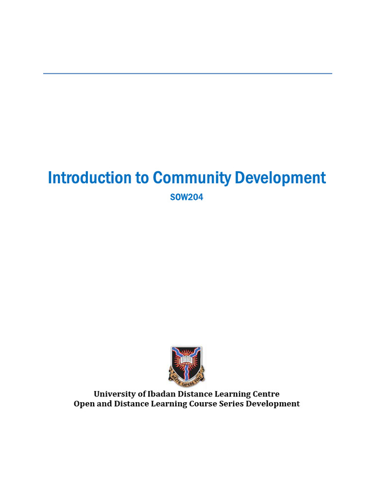 Sow 204 | PDF | Community | Learning