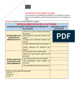 2° RETROALIMENTACION -   ABRIL- CIENCIA Y TECNOLOGIA