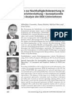 Interne Ansätze Zur Nachhaltigkeitsbewertung in Der Externen Berichterstattung - Konzeptionelle Und Empirische Analyse Der DAX-Unternehmen