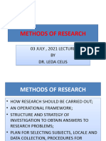 Methods of Research