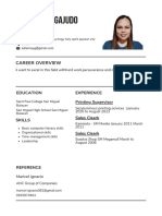 Black and White Simple Office Assistant Resume