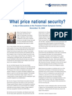 HR - What Price National Security