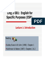 Ling 3-581 - Lecture 1