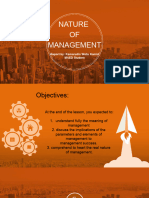 Nature of Management Report by KAMID