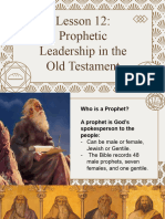 CLE GRADE 7- Lesson 12- Prophetic Leadership in the Old Testament