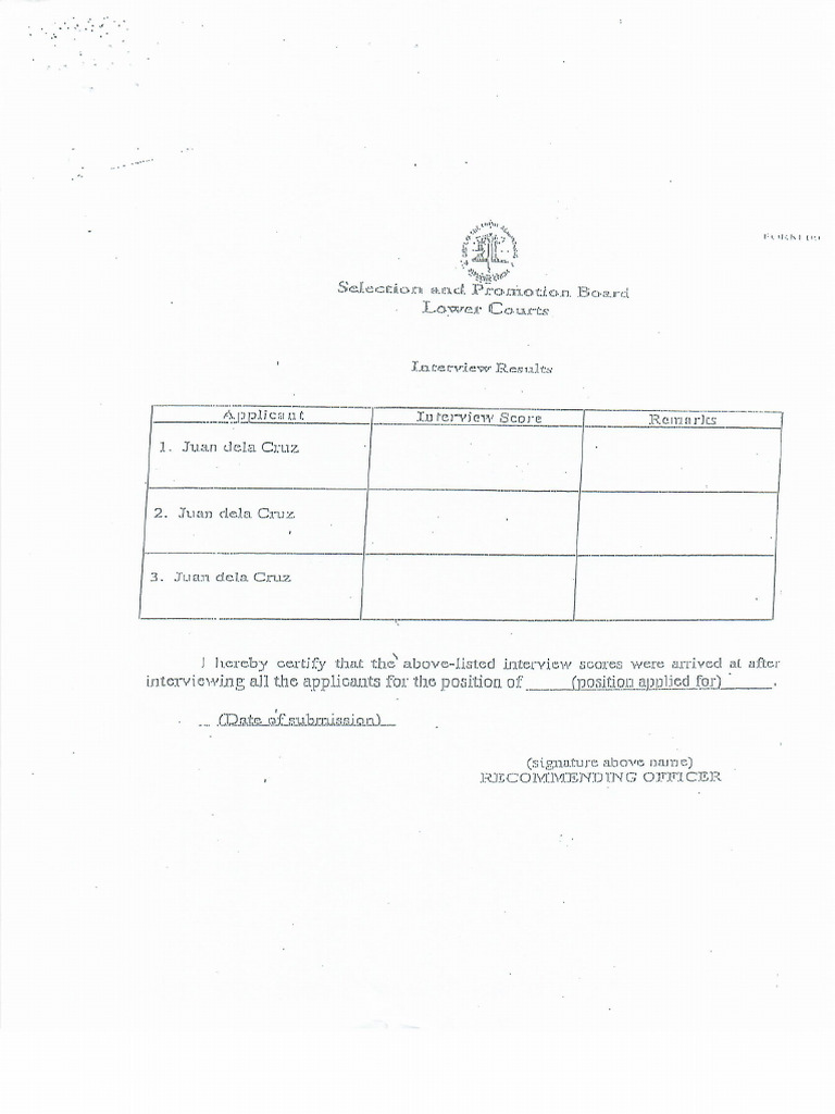 Interview Results | PDF
