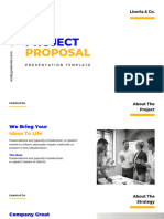 Blue and White Project Proposal - Presentation