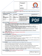 CV Format Latest