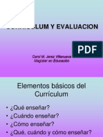 Curriculum y Evaluacion