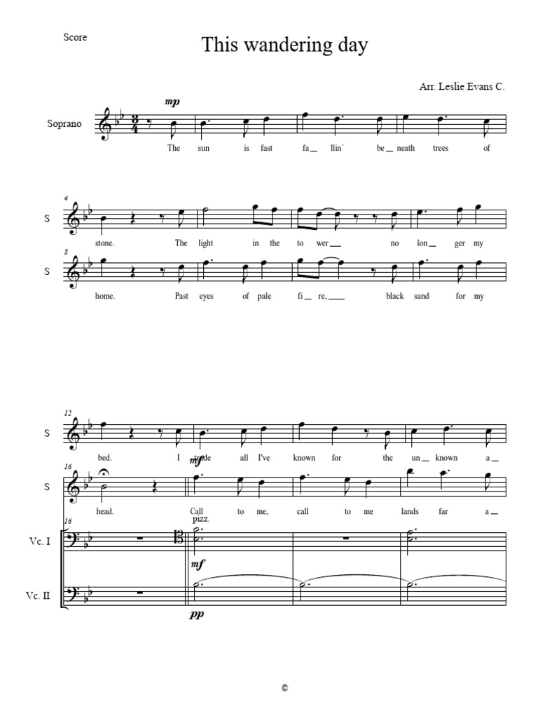 This Wandering Day Score PDF