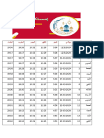 امساكية رمضان 2024 دبي PDF