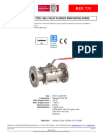 731 Technical - Datasheet - 3 - Pieces - Ball - Valve - Stainless - Steel - Flanged - pn40