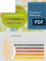 Terminology (Terms) Islamic Law, Scope, Characteritics and Purpose