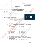 Question Paper Commerce Bba Semester-1 2019 November Business-Demography-2019-Pattern