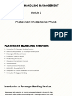 AHM - MODULE 2 Passenger Handling Services