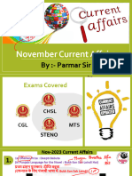 Nov - 2023 Full Currrent Affairs by Parmar Sir