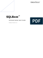 SQLBase 12 Command Center User's Guide