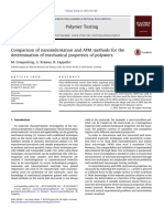 Comparison of Nanoindentation and AFM Methods For Thedetermination of Mechanical Properties of Polymers