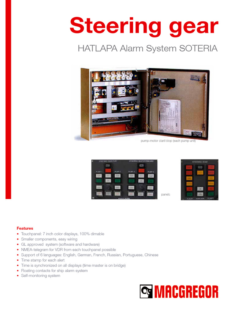 Steering Gear Hatlapa Alarm System Soteria PDF