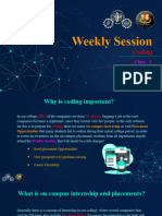Weekly Session - First Class