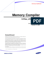 Samsung Foundry Ln04lpp s00 Memory Compiler Rf2 Hs v1.52 Datasheet Rev1.52