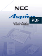 NEC Aspire Phone System Manual