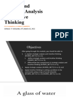Lesson 4 - Understand Strategic Analysis - Intuitive Thinking