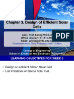 Lecture 3 Design of Efficient Solar Cells & Manufacturing of Crystalline Si Solar Cells