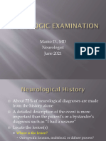 Neurologic Exam June 2021
