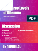 Report The Three Levels of Dilemmas