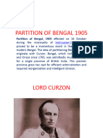19 PARTITION OF BENGAL 1905, 2024 His