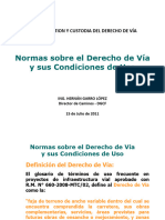 02 Normas  Derecho de Vía y su Condición de Uso Ing_ H_ Garr