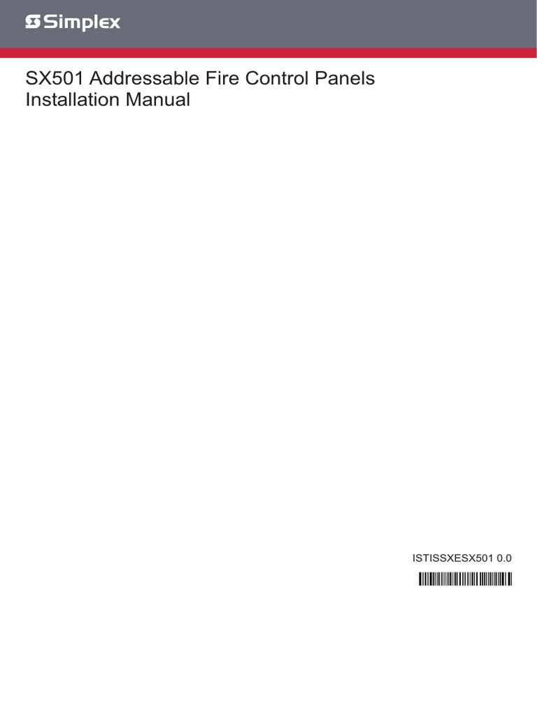 SX501 Fire Control Panel Manual | PDF | Menu (Computing) | Power Supply