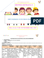 Sesiones Del 13 Al 17 de Noviembre - Derechos Unidocente