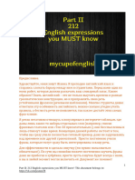 Part II - 212 English Expressions You MUST Know!