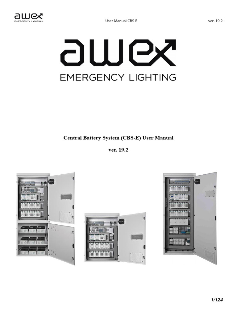 CBS-E User Manual Version 19.2 | PDF | Mains Electricity | Alternating ...