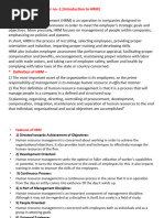 Principles of HRM (Chapter No - 1)