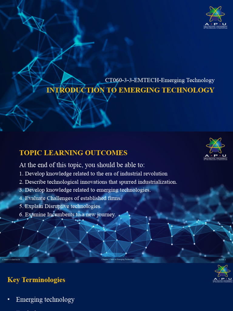01 Chapter 1 - Introduction to Emerging Technology | PDF | Emerging ...