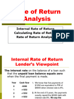 Chapter 6 Rate of Return