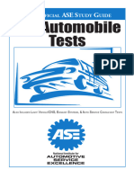 ASE Automobile Study Guide 2024