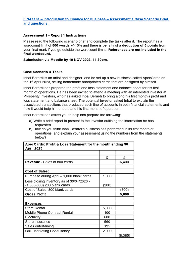 ApecCards Financial Report Overview | PDF | Balance Sheet | Income ...