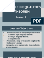 Lesson 1 Triangle Inequaity 1
