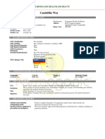 Candelilla Wax MSDS