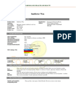 Sunflower Wax MSDS