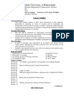 Course Outline Financial Accounting