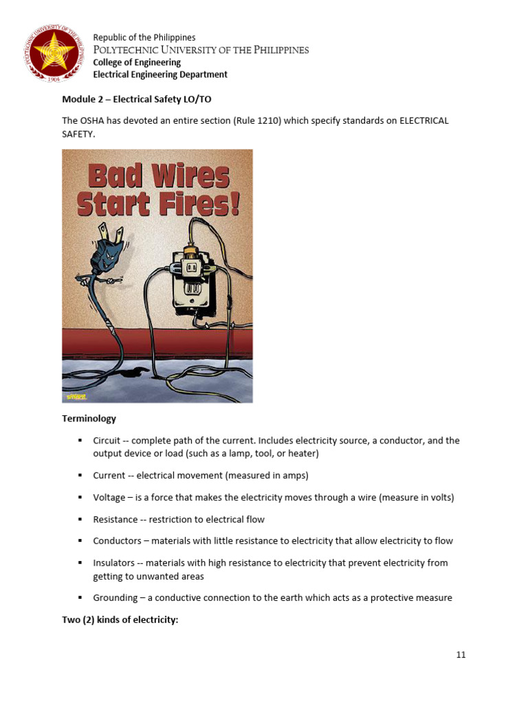 Electrical Safety: Hazards and Protections | PDF | Electricity ...